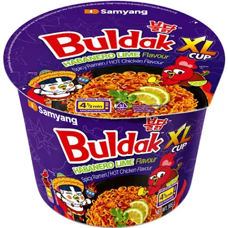 Samyang Buldak Habanero & Lime XL Cup 135g (Case of 6)