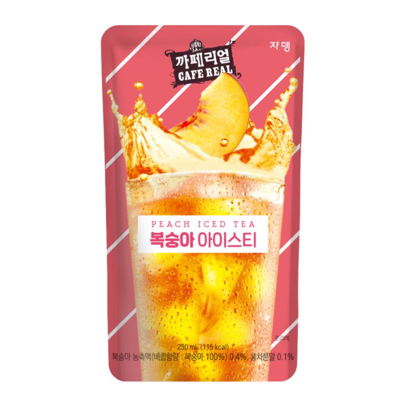 Cafe Real Peach 230ml product pouch