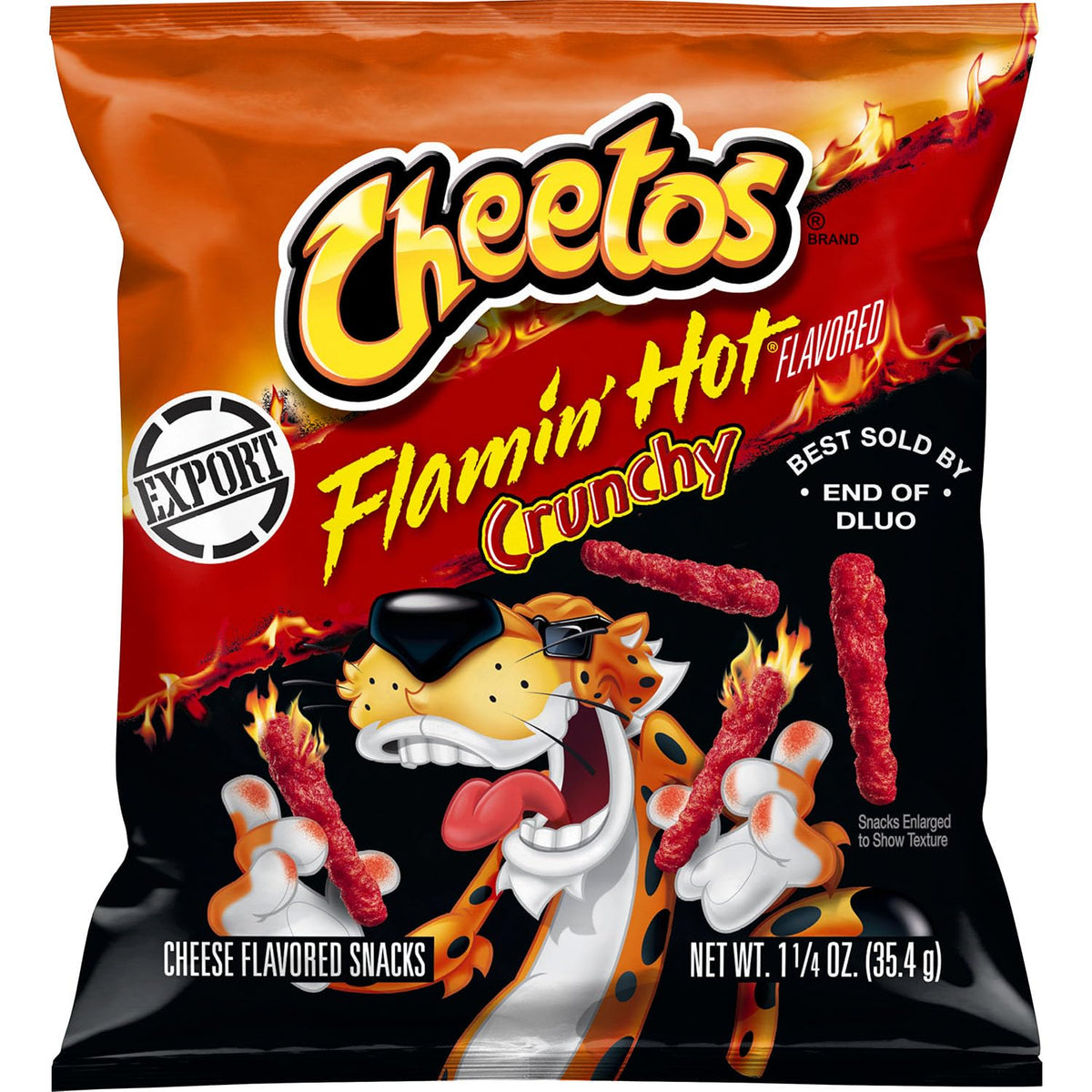 Cheetos Crunchy Flamin' Hot 1.25oz snack bag