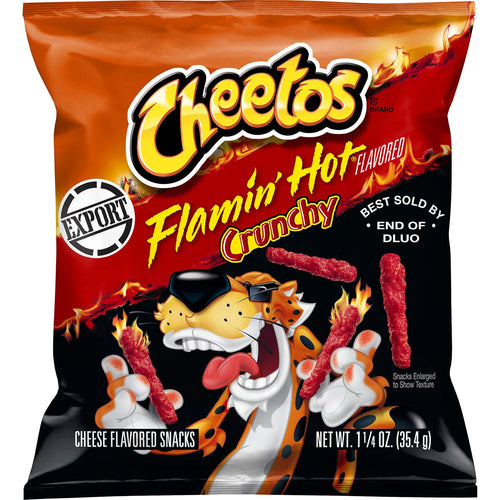 Cheetos Crunchy Flamin' Hot 1.25oz snack bag