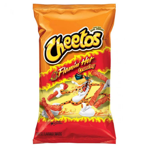 Cheetos Flamin’ Hot Crunchy 8oz snack bag