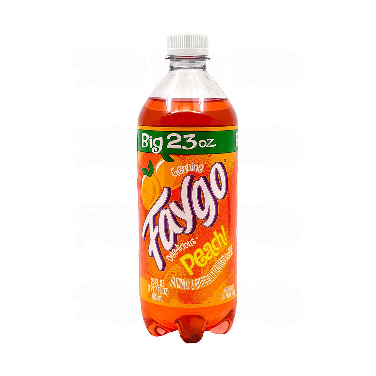 Faygo Peach 680ml soda bottle