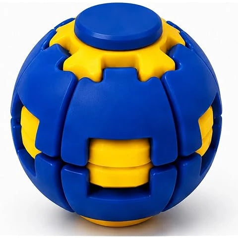 Blue and yellow Fingertip Gyro Lightup toy