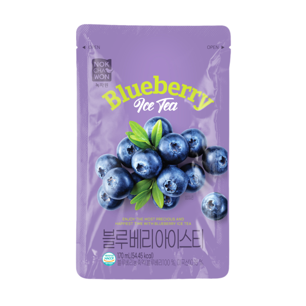 Nokchawon Blueberry Ice Tea 170ml pouch