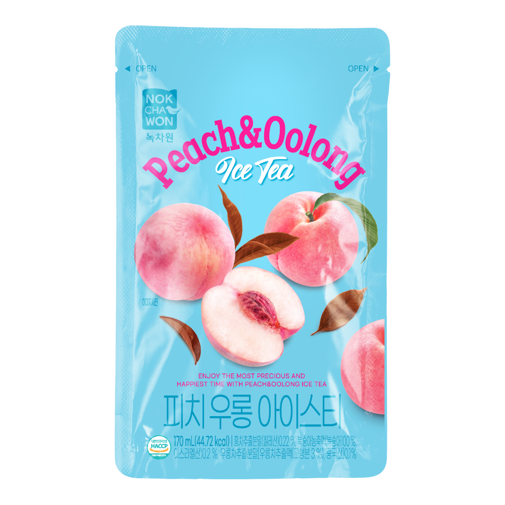 Nokchawon Peach and Oolong Ice Tea 170ml pouch