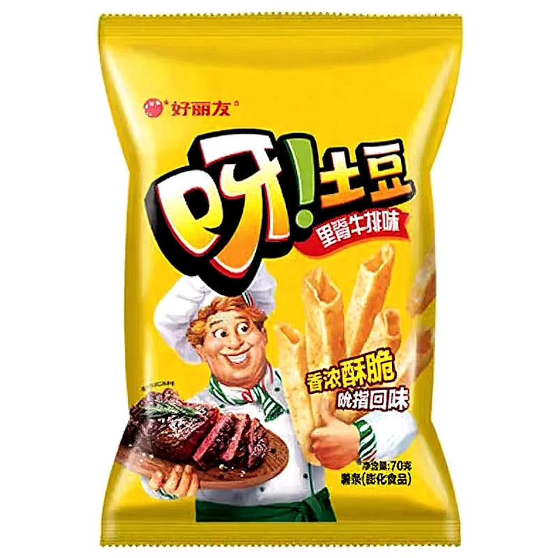 Orion Okarto Tenderloin Steak 70g potato snack bag