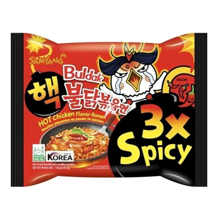 Samyang Buldak 3x Multi 140g (Case of 8 × 5 Packs)