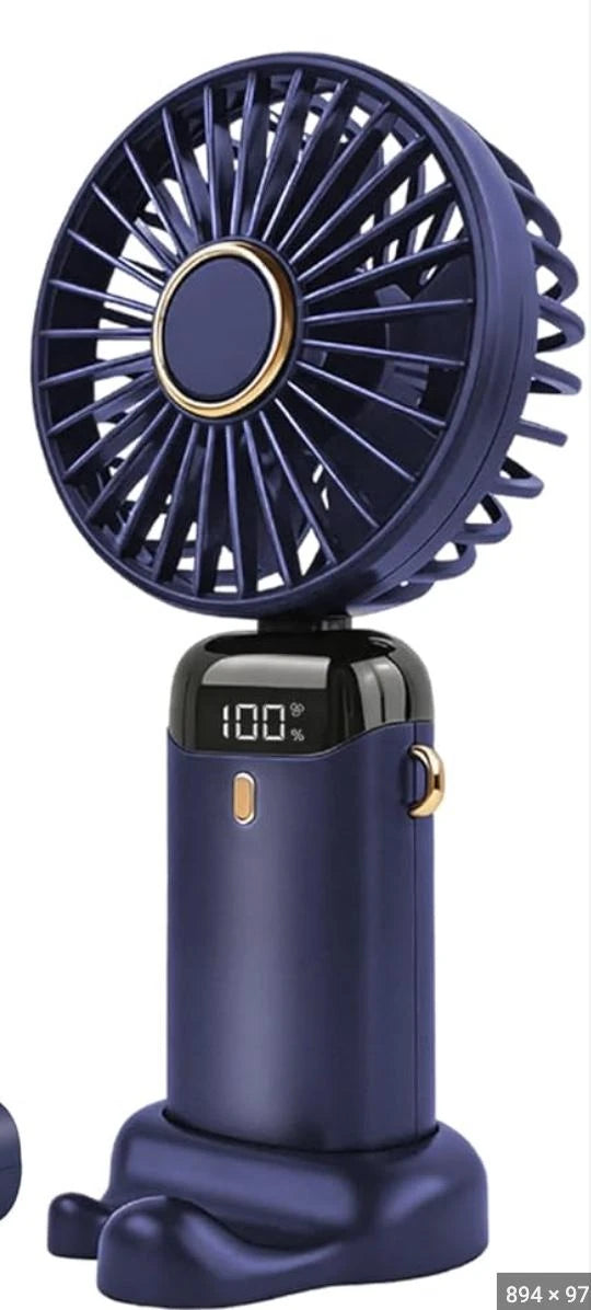 Synchronics handheld fan with digital battery display