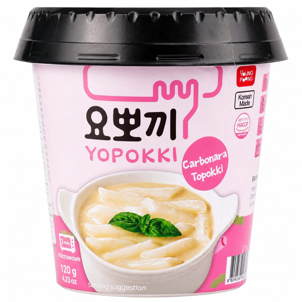 Yopokki Carbonara Topokki 120g cup