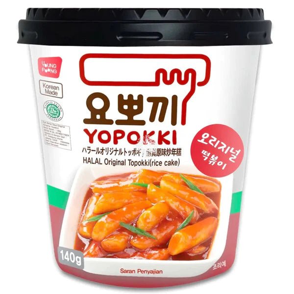 Yopokki Halal Original Topokki 140g cup